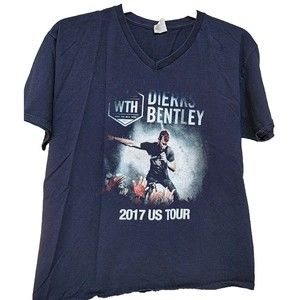 Dierks Bentley 2017 What The Hell Tour Black T-Shirt Size Large Country Music